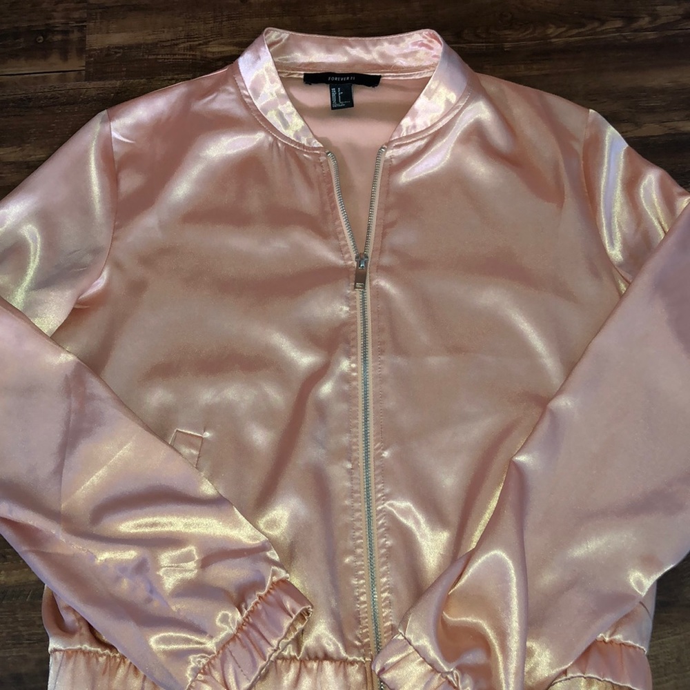 Forever 21 silk jacket size Small
